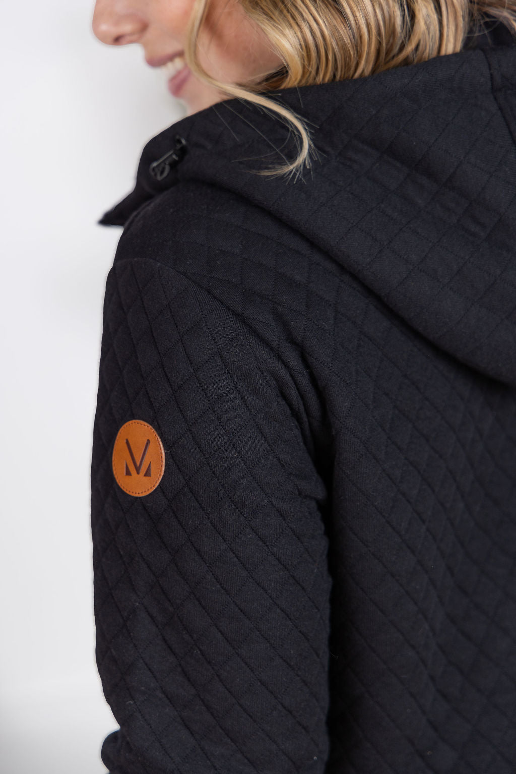 Kyla Zipper Snap Jacket - Black